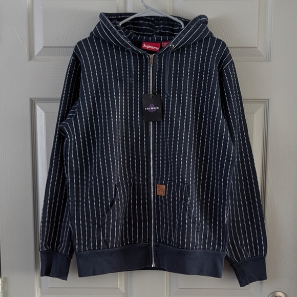 Supreme Other - Supreme/Zip Up Hoodie/M/Graphic/Cotton/NVY/STARS- M